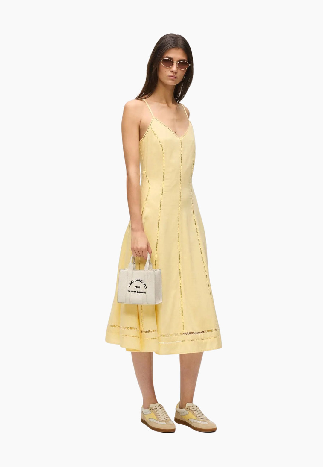 Karl Lagerfeld kleiner Shopper Essentials Weiß
