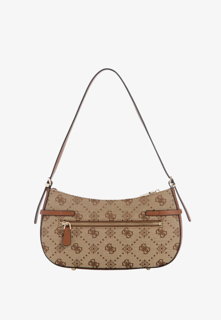 Guess Torba na ramię Melinda Logo Tri Com Latte Logo