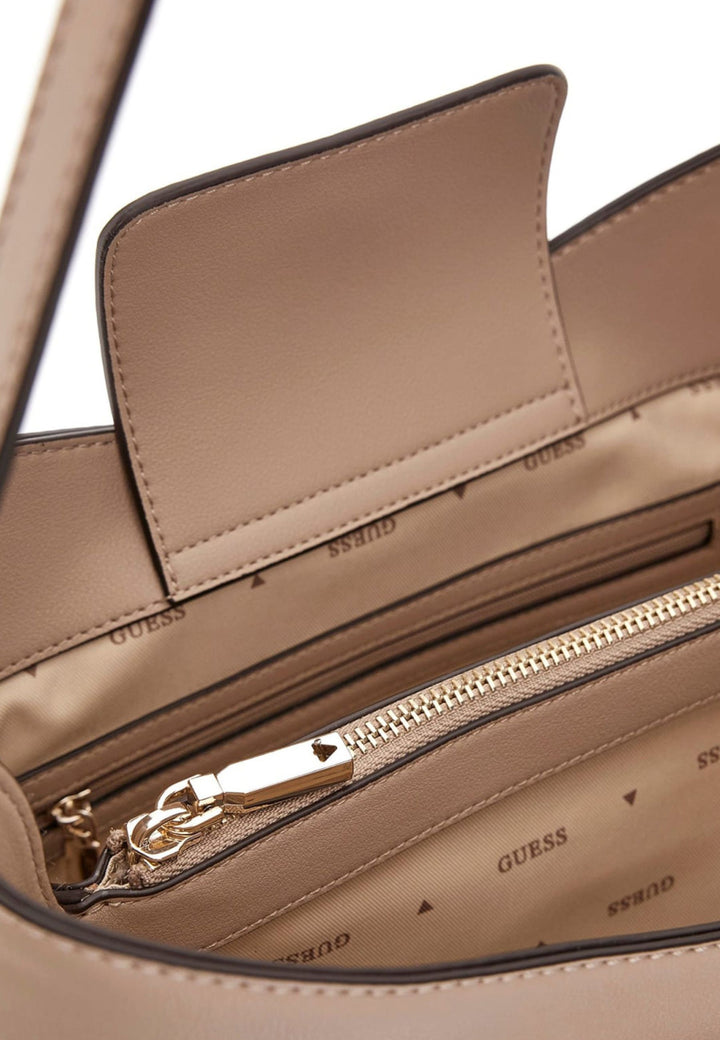 Guess Umhängetasche Anadela 3 Comp Satch Simply Taupe