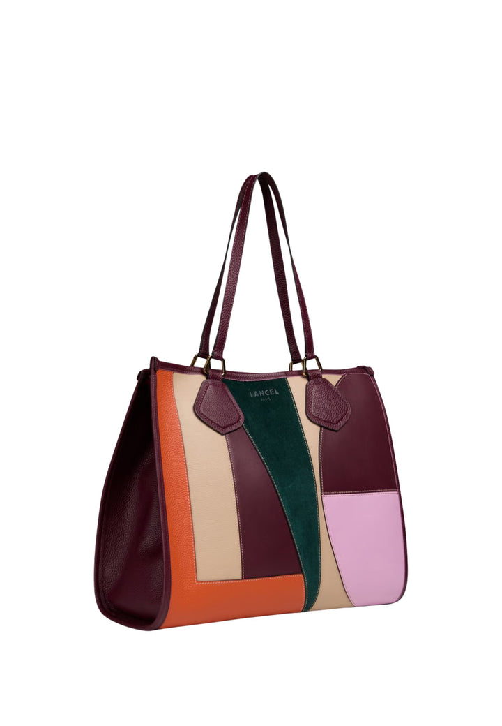 Lancel Jour Cabas Zippé L Cuir Multicolore