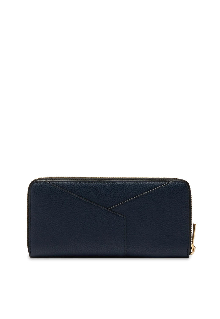 Lancel Enveloppe Portafoglio Con zip Pelle Blu Navy Ultra