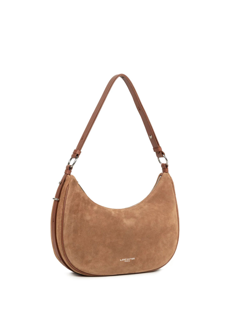 Lancaster Torba na ramię Zippé L Suède Camel