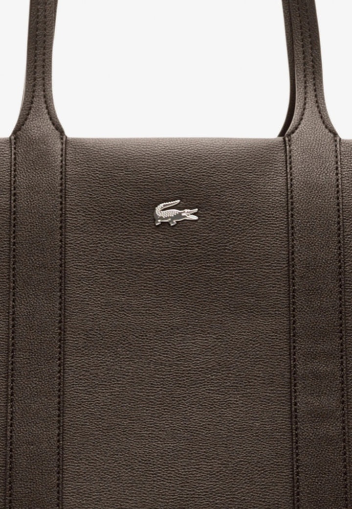 Lacoste Sac Shopping Femme Marron foncé