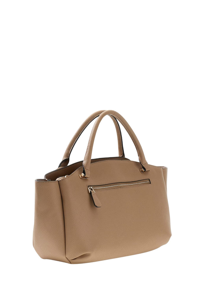 Guess Sac à Main Gilda 3 Compartiments Beige