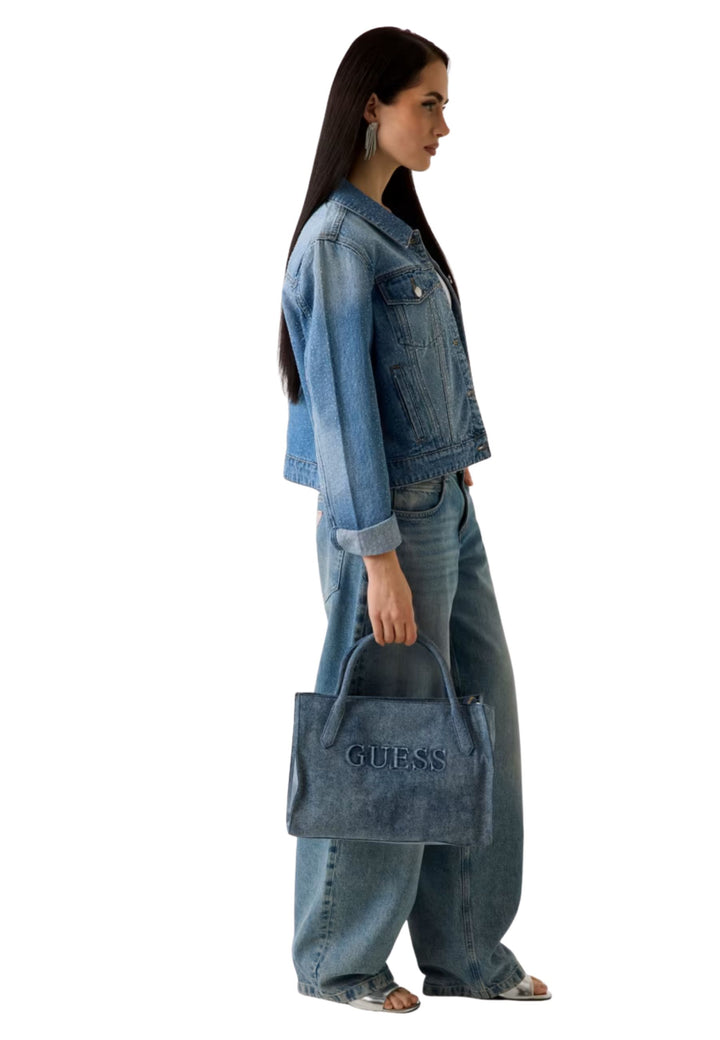 Guess Cabas Jodi Tote Denim Multi