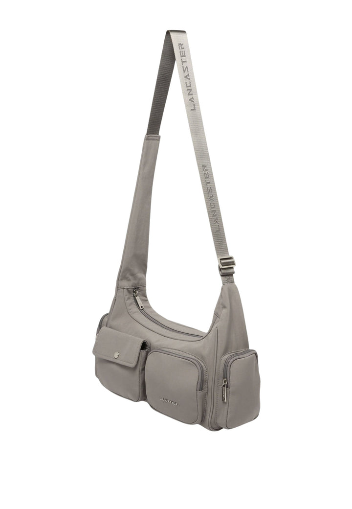 Lancaster Zipped Crossbody Bag Basic Pocket Dark Pebble