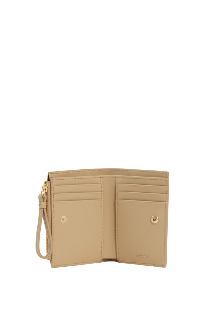 Porta-moedas Lacoste Crocodelle em Pele Viennois