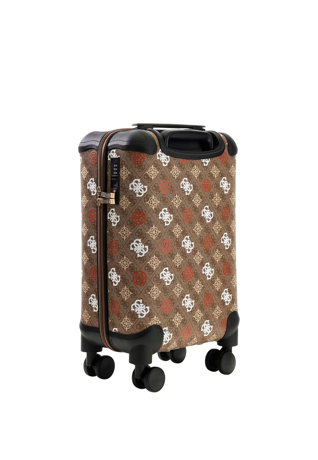 Guess Valise à roulettes Eliette logo 4G pivoine