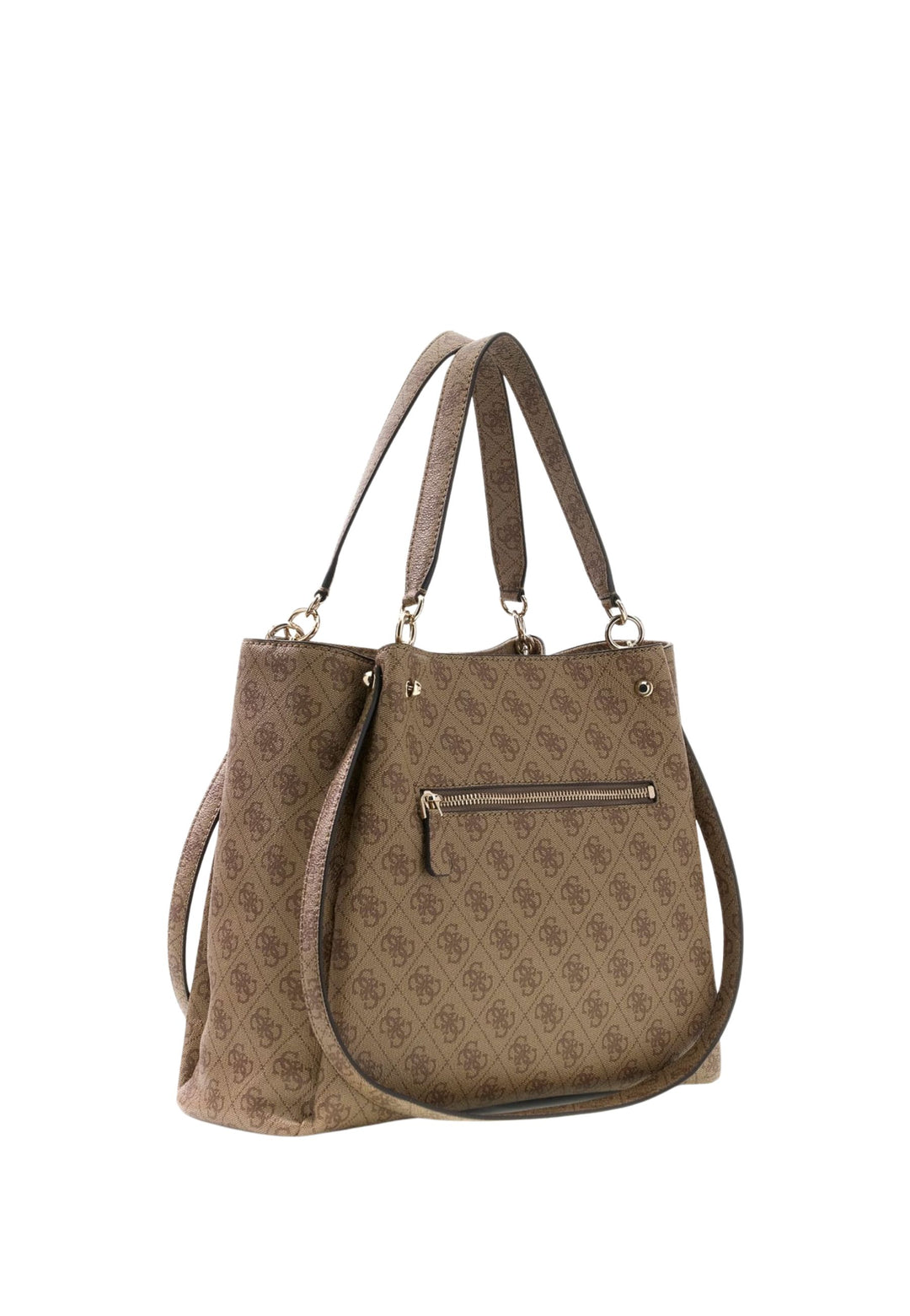 Guess Lorella Monogramme Tote Bag Latte Logo