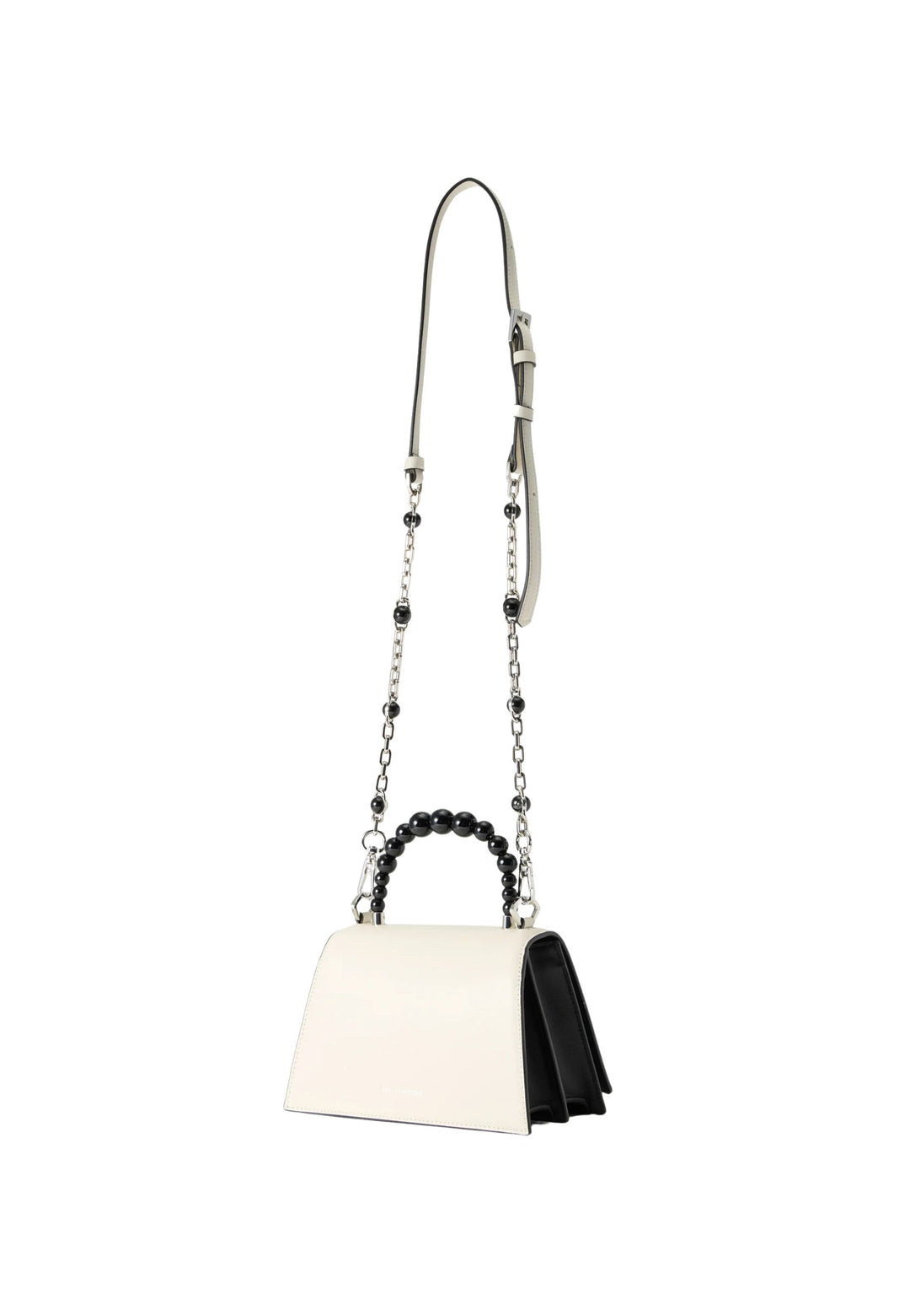 Karl Lagerfeld Kabelka Signature 2.0 Perles černo-bílá