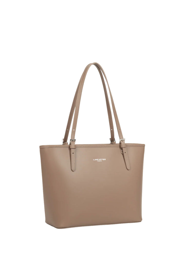 Lancaster Sac cabas épaule Zippée M Smooth Praline