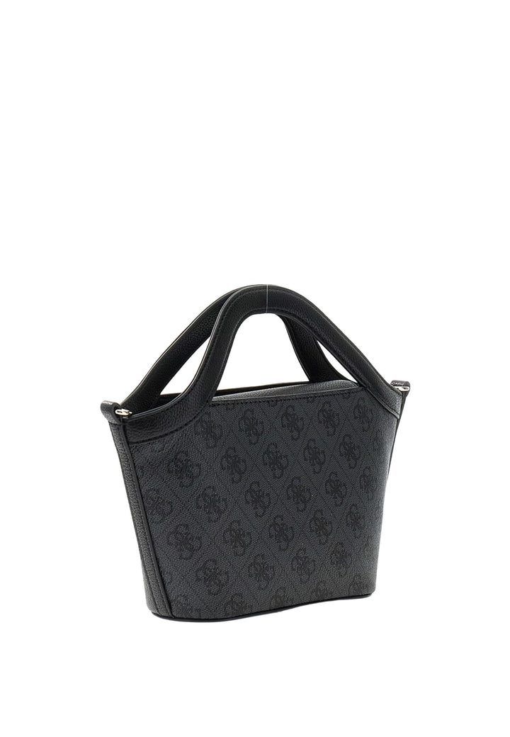 Guess Mala Tote Lindsey Mini Logótipo Carvão