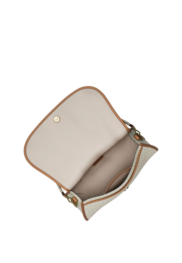 Michael Kors Holmes konvertibel skuldertaske Vanille Logo