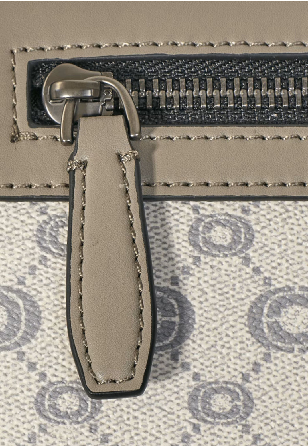 Chabrand Sacoche Ecru Gris Garnie Cuir