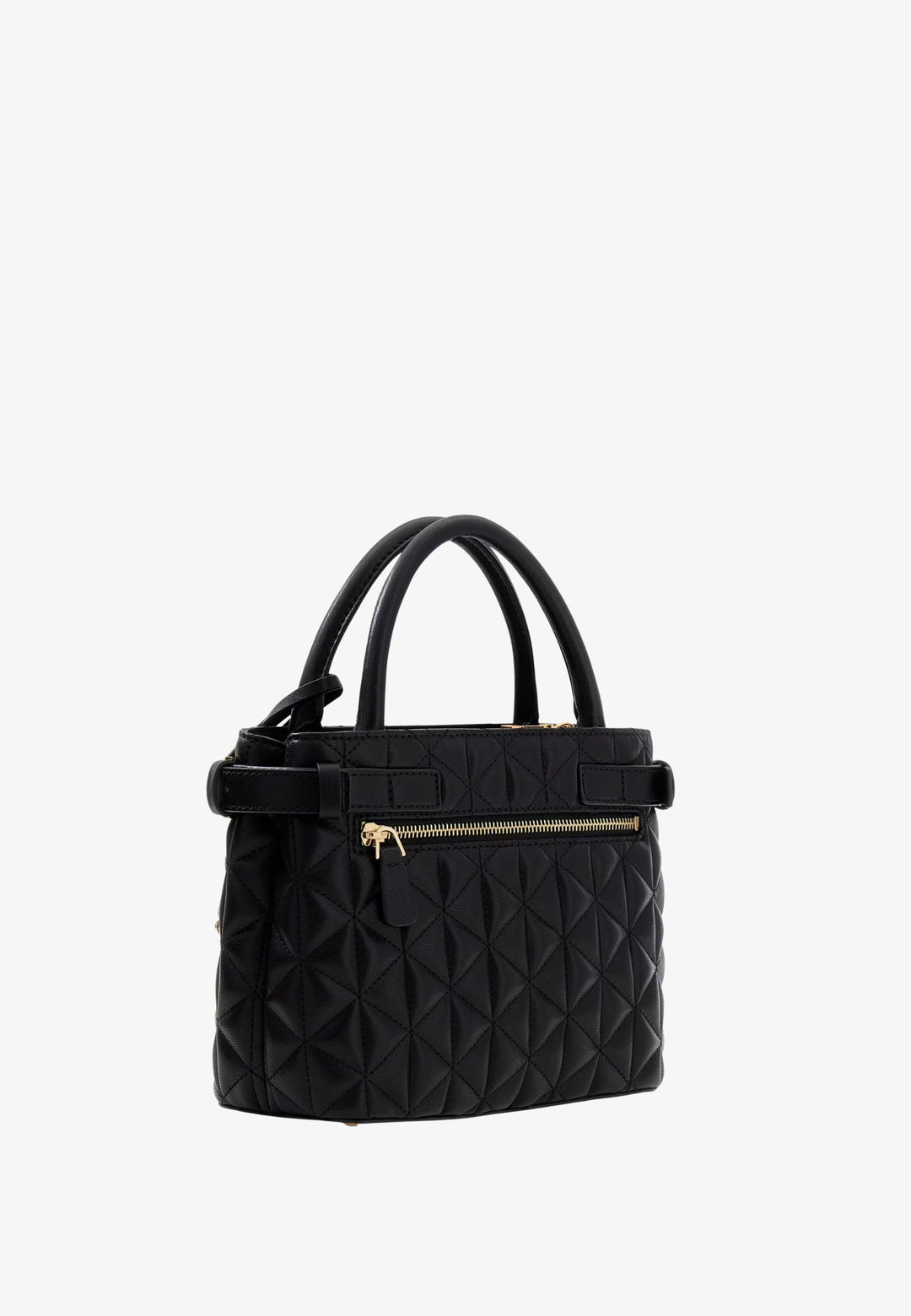 Guess Mini sac à main matelassé Paisleigh Black