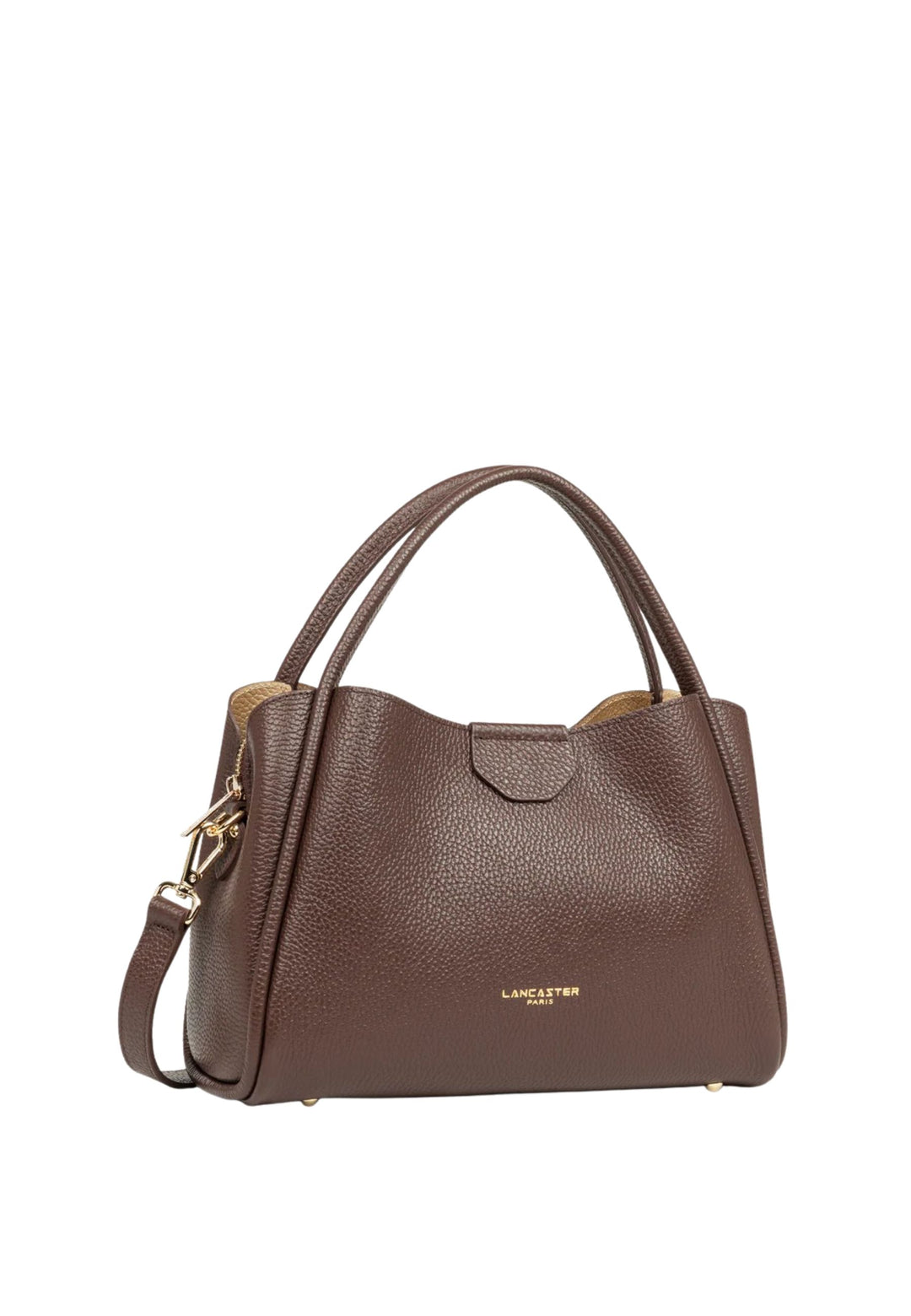 Lancaster Handtasche Aimantée M Ida Double Braun