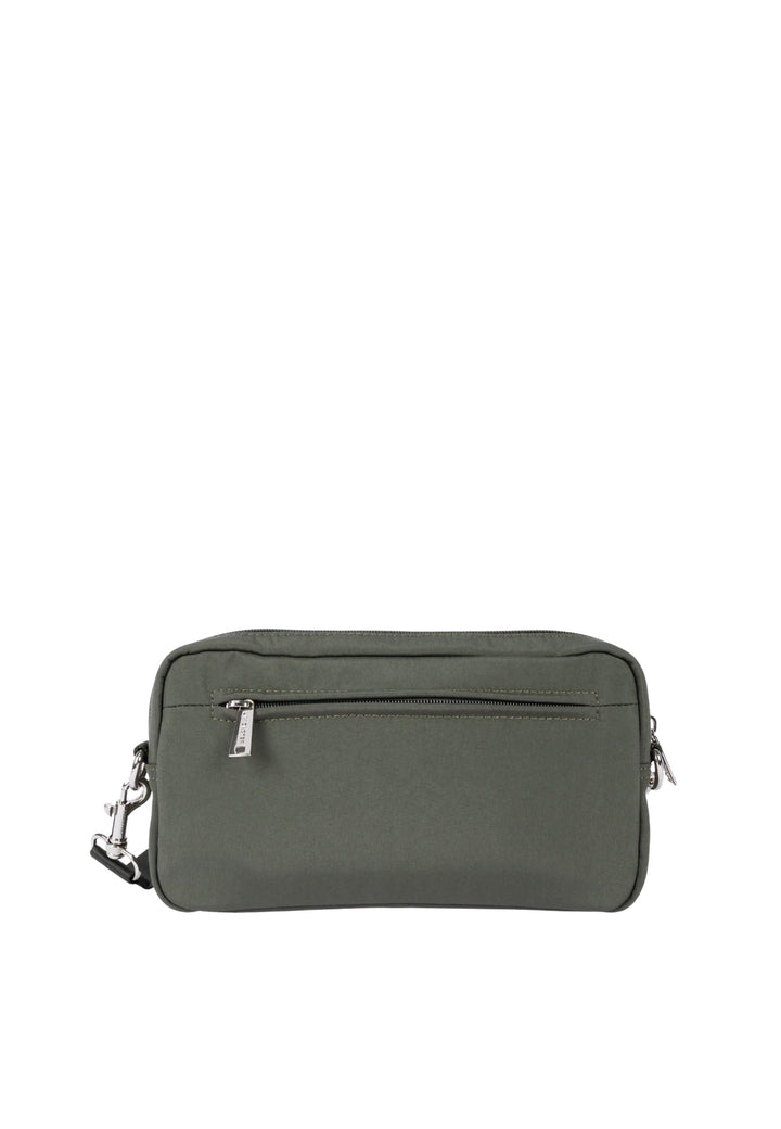 Lancaster Täsche Trotteur mat Zipper Basic Pocket 510-91 Donkel Kaki