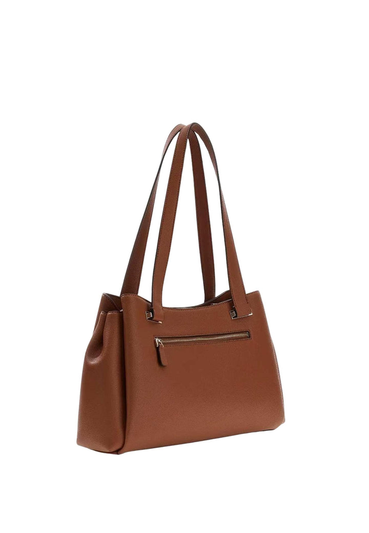 Guess Torba na ramię Anadela 3 Comp Satch Cognac