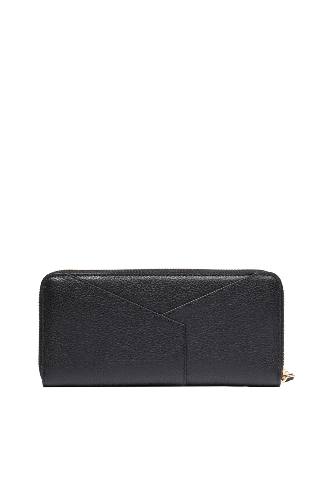 Lancel Enveloppe Long Zippered Leather Wallet Black