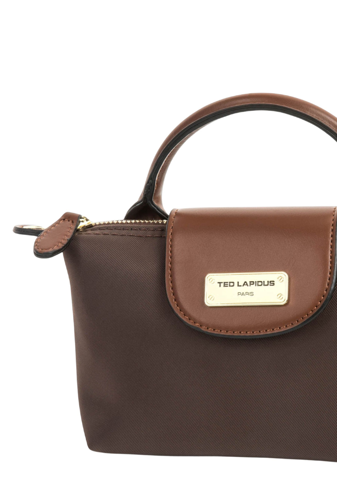 Ted Lapidus Petit Sac à main Jaimie Marron/Cognac
