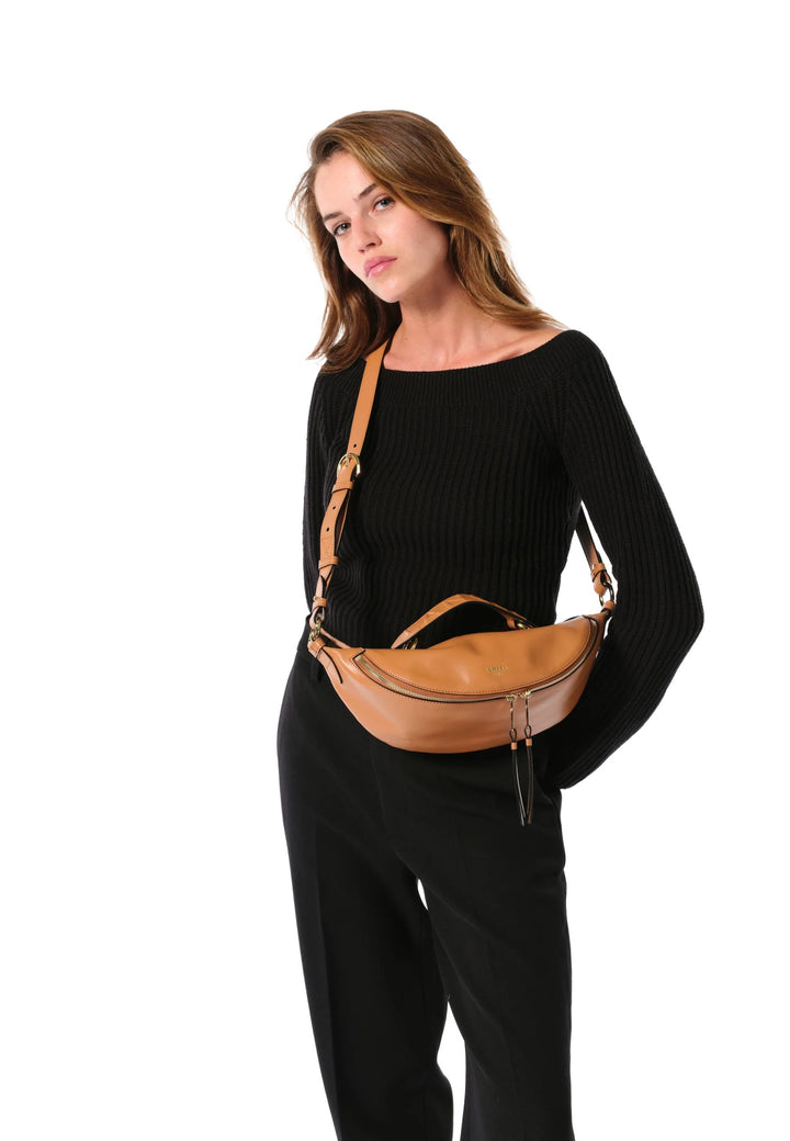 Lancel Umhängetasche S Origami Camel Damen
