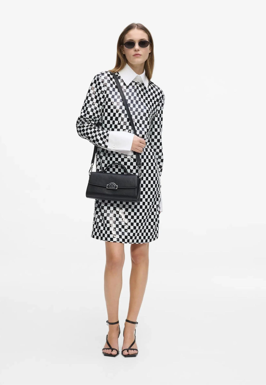 Karl Lagerfeld K/RSG skuldertaske i sort metal