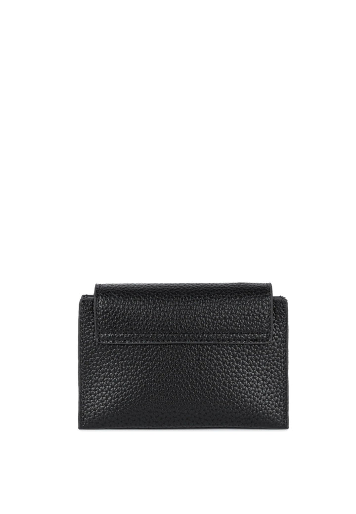 Lancaster Portacarte con patta e bottone a pressione Maya Double KBA Nero