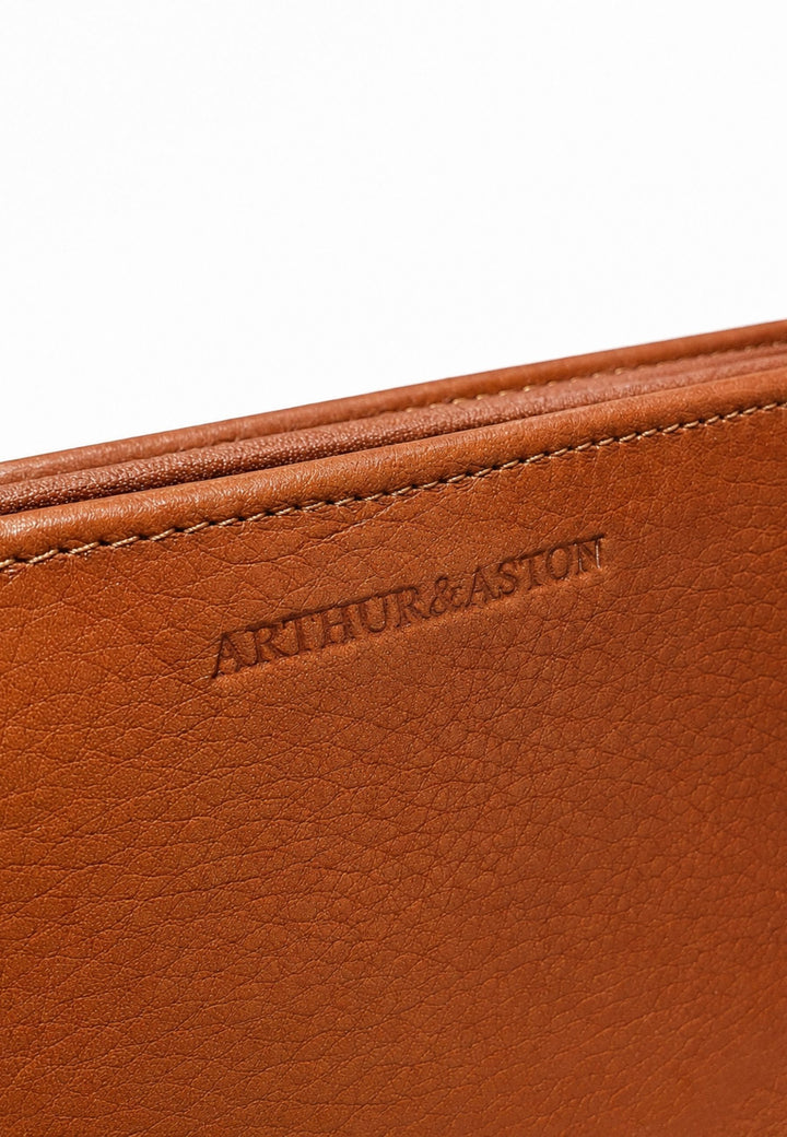 Arthur & Aston Pouzdro na karty Unisex, Muž, Žena 2528-295 Koňak