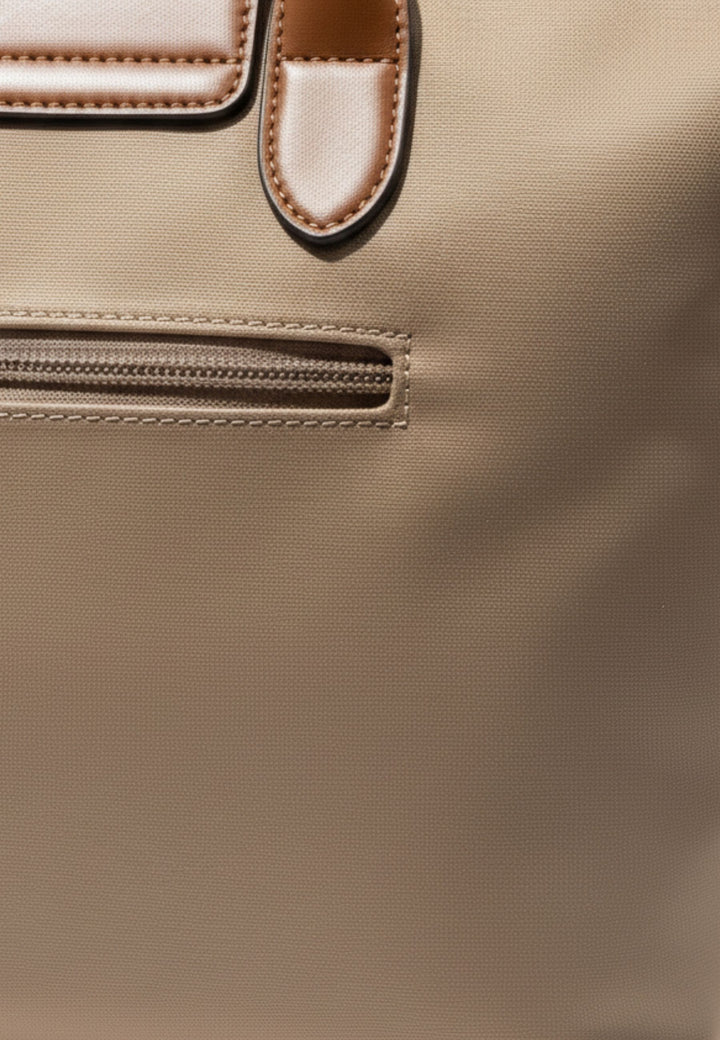 Mala de senhora Ted Lapidus Jaimie Naturel / Cognac
