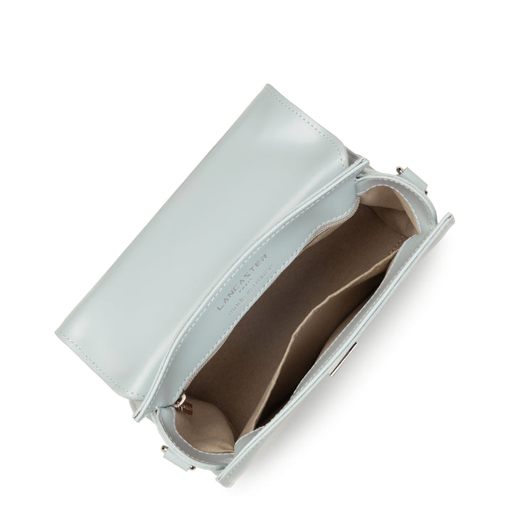 Lancaster håndtaske med klap og lås S Suave Even 433-16 perleblå