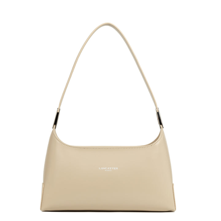 Lancaster håndtaske med lynlås, str. M Suave Ace 433-20 beige