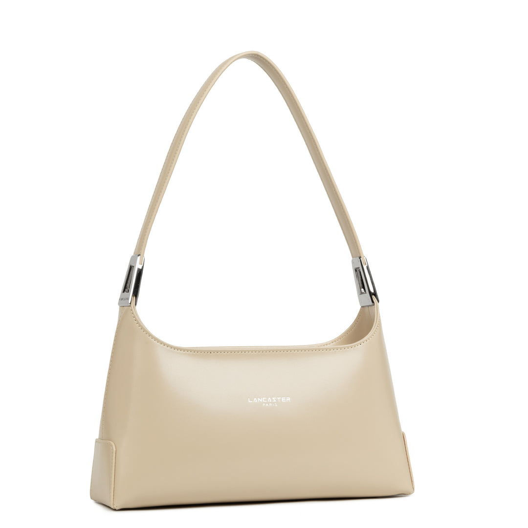 Lancaster håndtaske med lynlås, str. M Suave Ace 433-20 beige