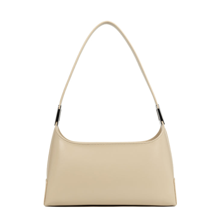 Lancaster håndtaske med lynlås, str. M Suave Ace 433-20 beige