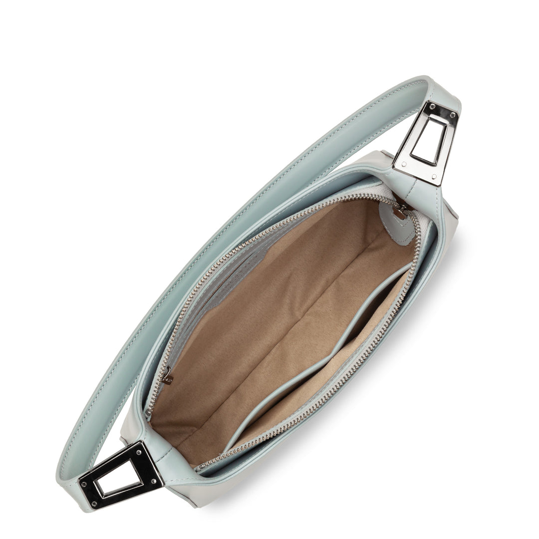 Lancaster Sac à main Zippé M Suave Ace Bleu Perle