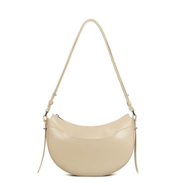 Lancaster Halbmondtasche mit Reißverschluss Suave Ace Beige