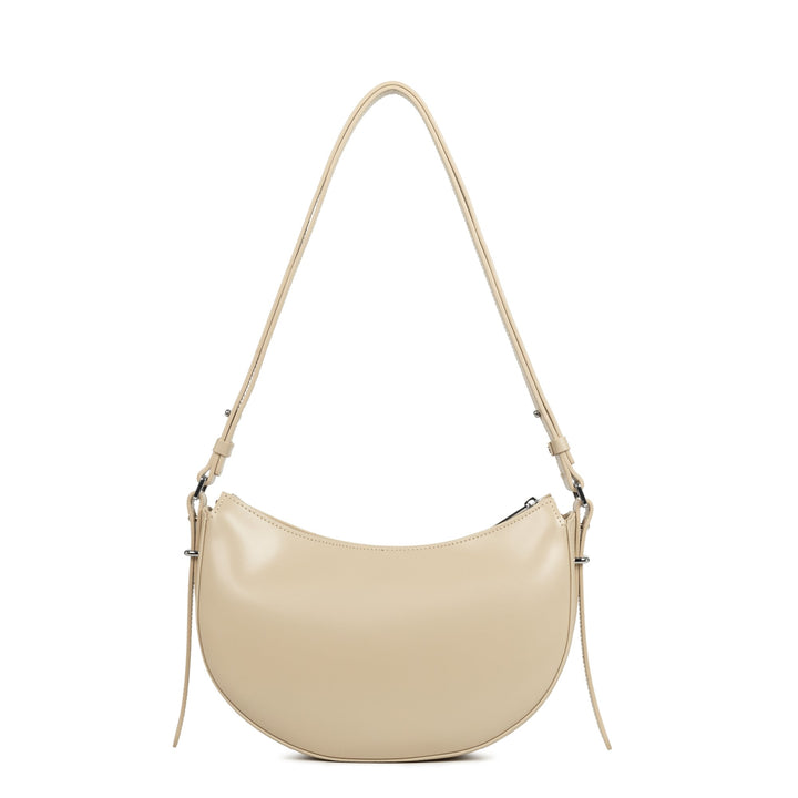 Lancaster Halbmondtasche mit Reißverschluss Suave Ace Beige