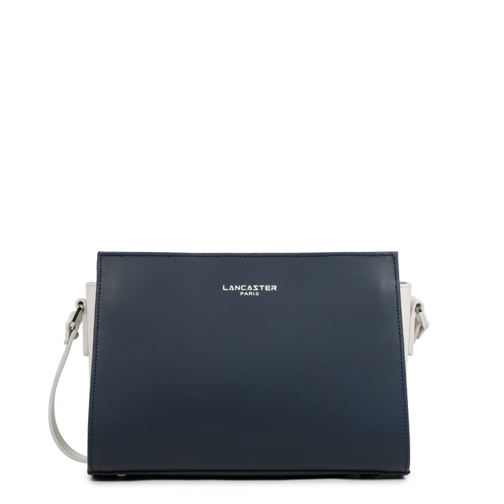 Lancaster Sac trotteur Zippée S Smooth Bleu Foncé - Ecru