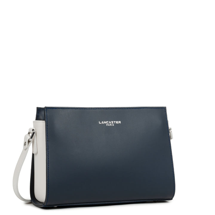 Lancaster Sac trotteur Zippée S Smooth Bleu Foncé - Ecru
