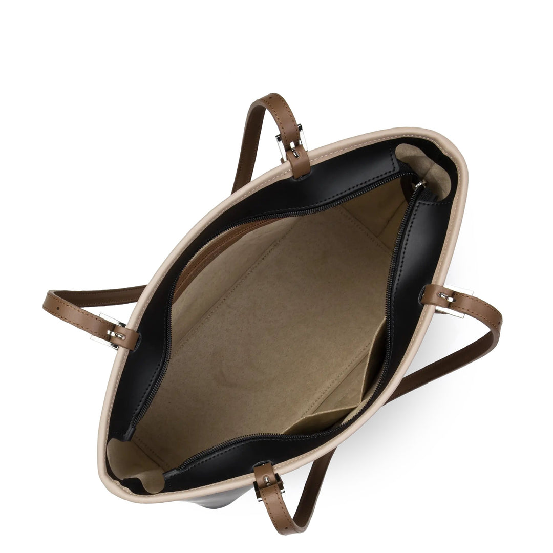 Lancaster Shopper Smooth Schëller M 437-07 Noir/Nude/Vison
