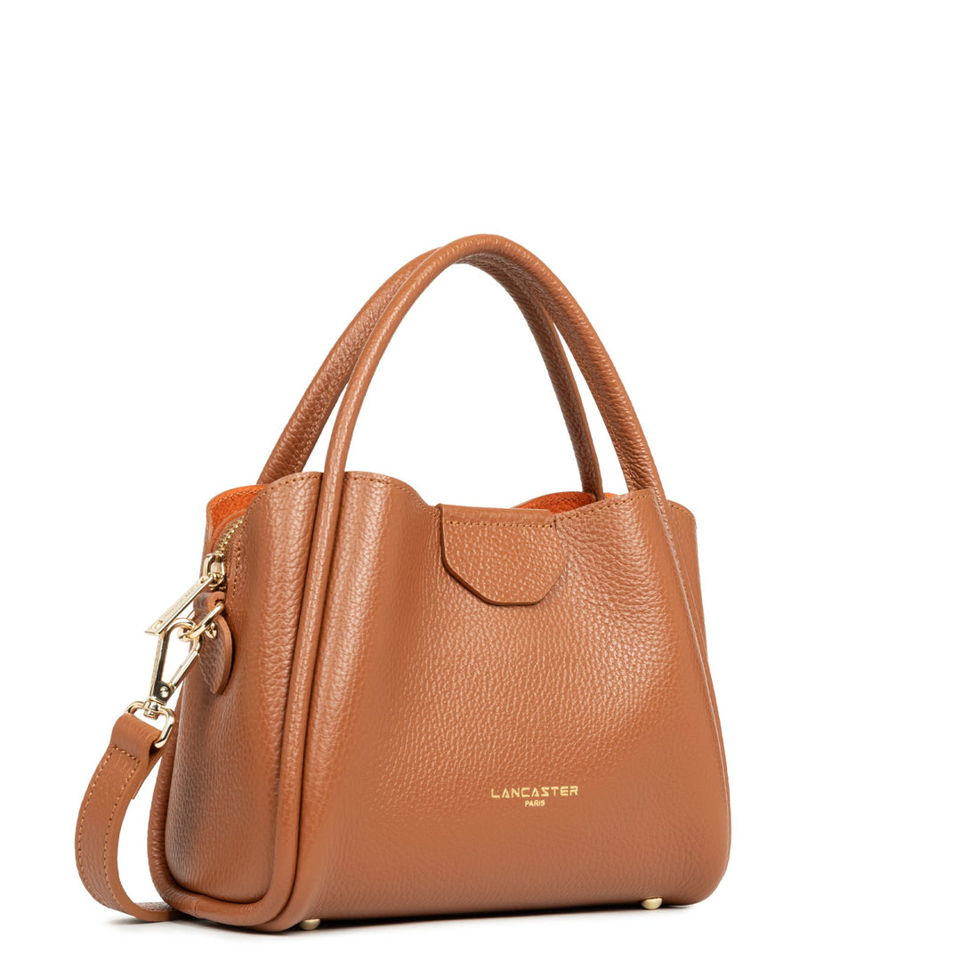 Lancaster Bolso de mano Aimantée S Ida Double 470-83 Camel - In - Orange
