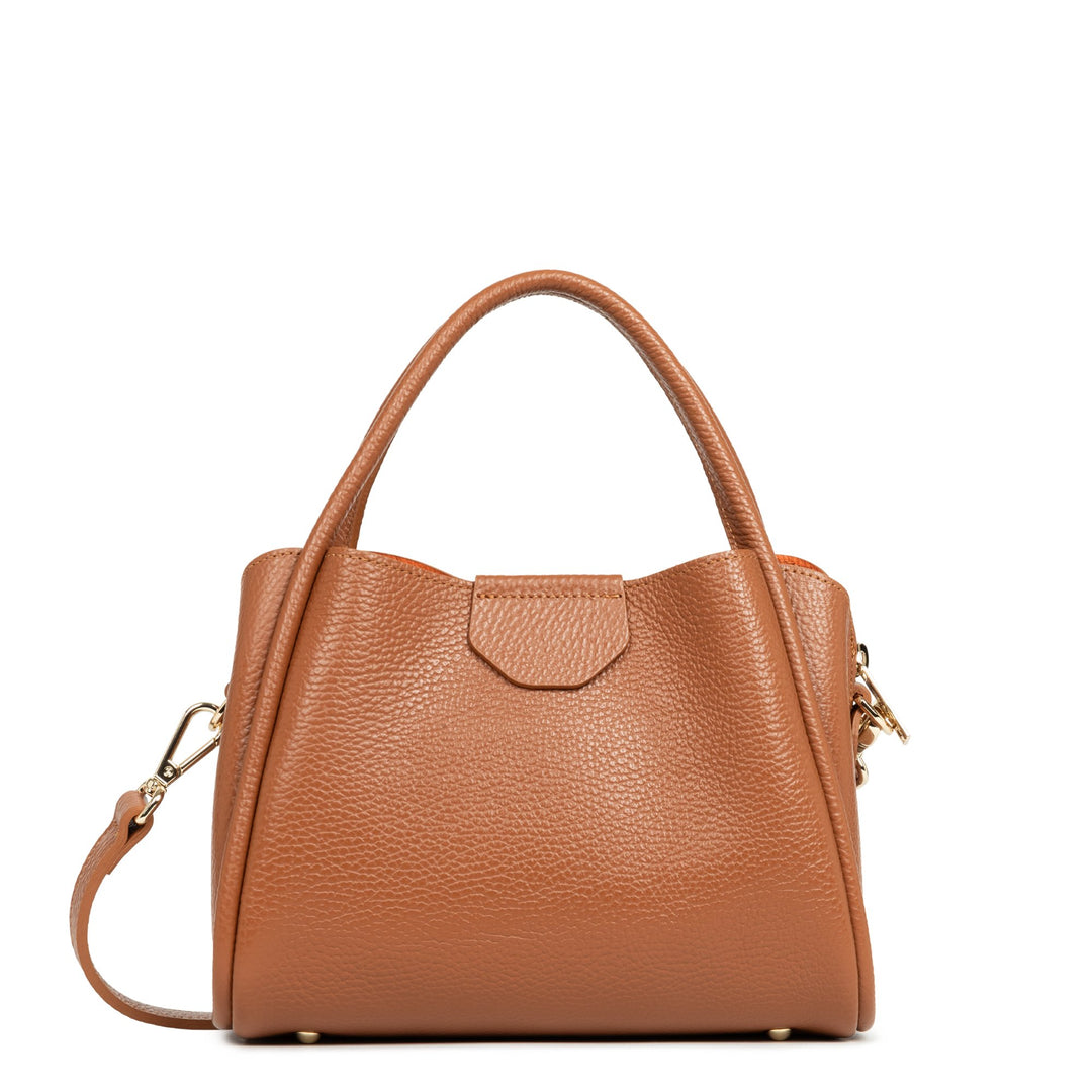 Lancaster Bolso de mano Aimantée S Ida Double 470-83 Camel - In - Orange