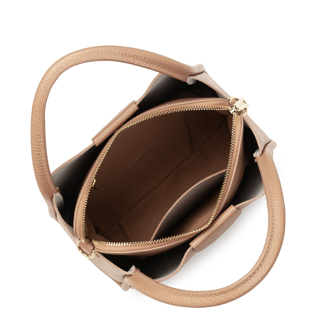 Lancaster Sac à main Aimantée S Ida Double Naturel - In - Beige