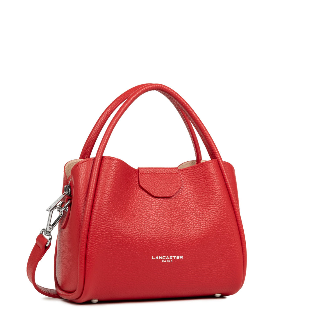 Lancaster Handtasche Magnetisch S Ida Double Rot - In - Puder