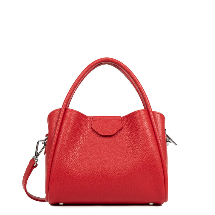 Lancaster Handtasche Magnetisch S Ida Double Rot - In - Puder