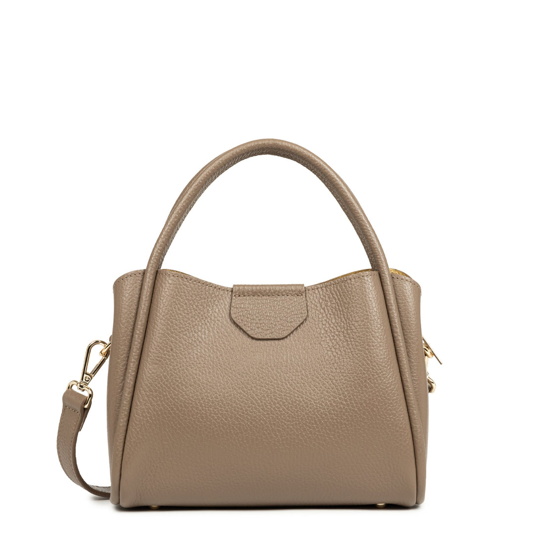 Lancaster Sac à main Aimantée S Ida Double Taupe - In - Or