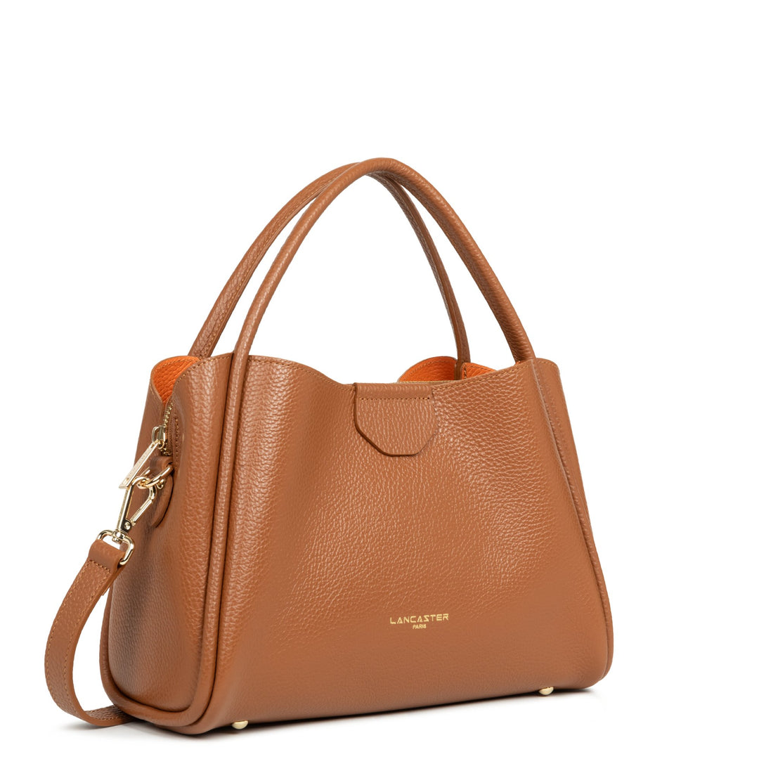Lancaster Mala de mão com Íman M Ida Dupla 470-84 Castanho - In - Laranja