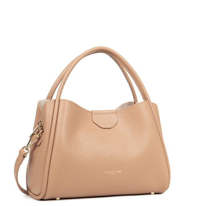Lancaster Handtäsch mat Magnéitverschluss M Ida Double 470-84 Natierlech - Innen - Beige