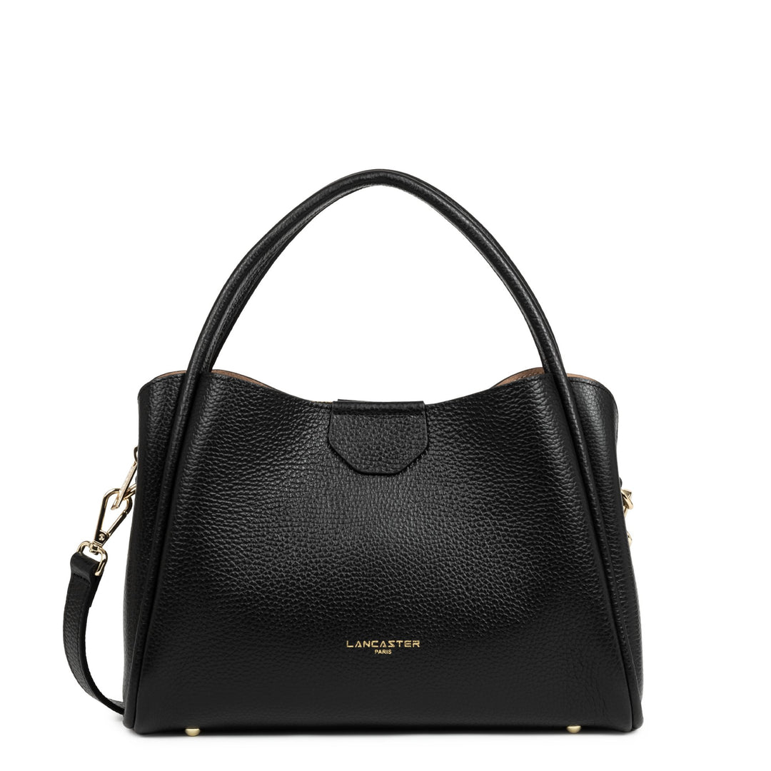 Lancaster Borsa a mano con zip M Ida Double Nero - In - Nude