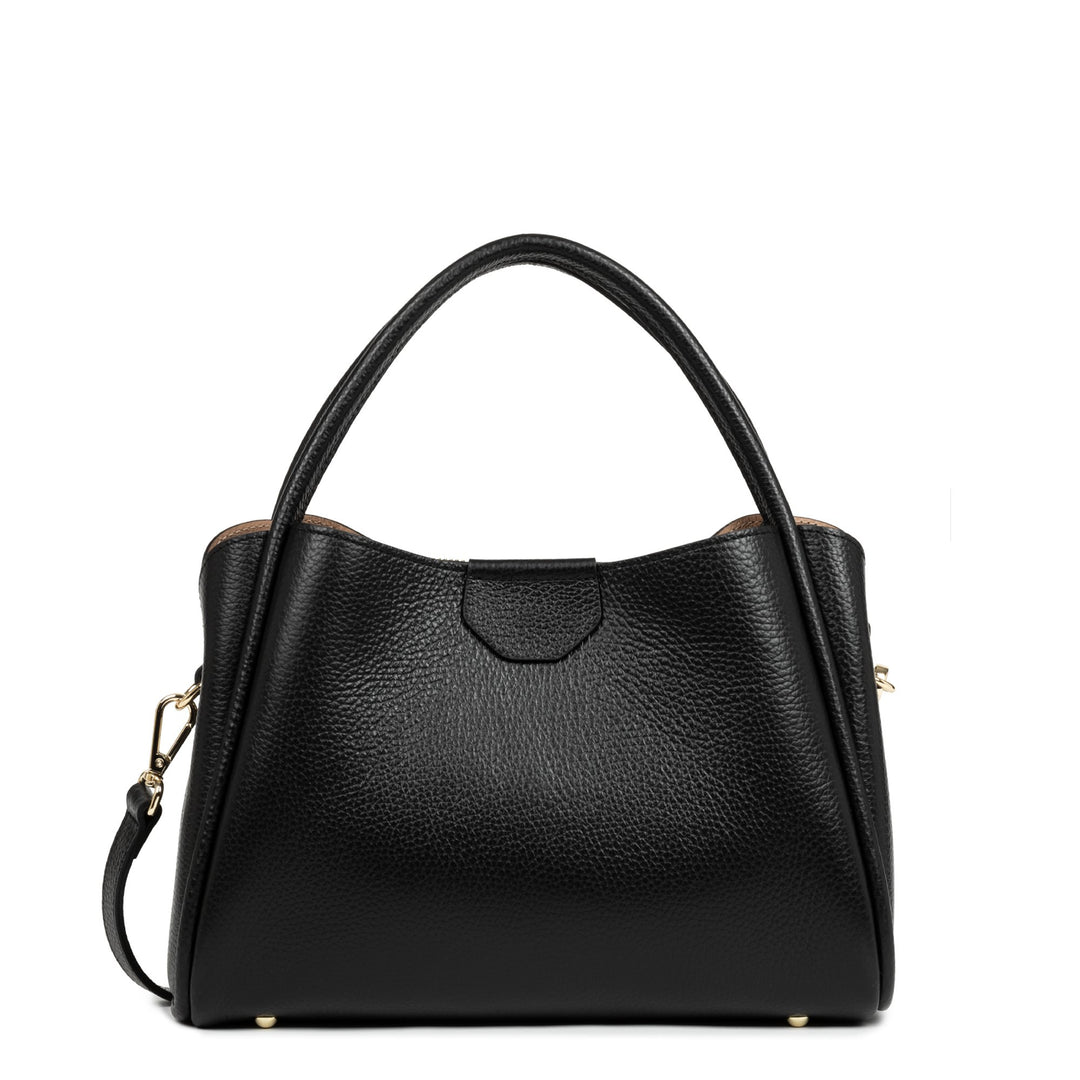 Lancaster Borsa a mano con zip M Ida Double Nero - In - Nude