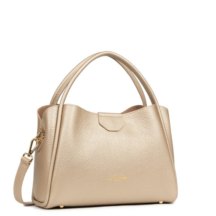 Lancaster Handtasche Aimantée M Ida Double Or pâle - In - Nude